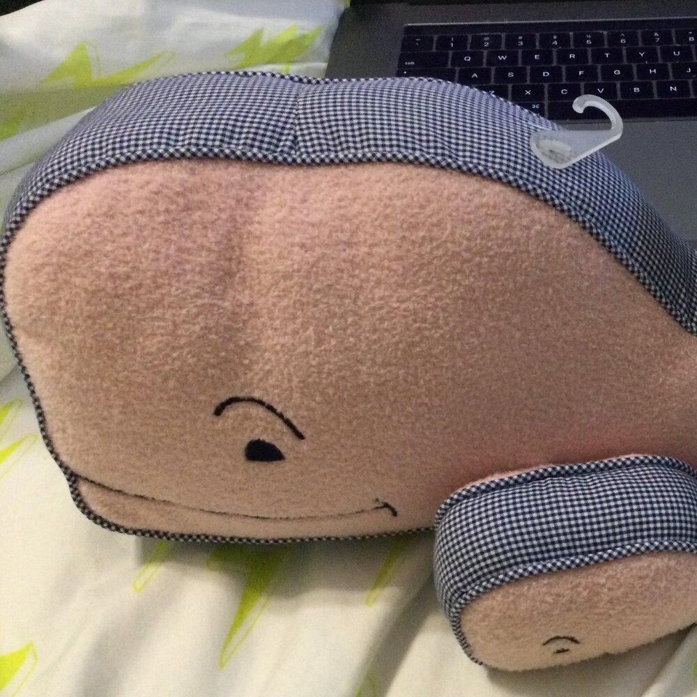 Vineyard Vines Large Plush Whale Toy and Small Rattle, NEW and Hard to Find
